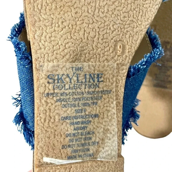 NEW The Skyline Collection Fabric Slide Sandals - Picture 3 of 4